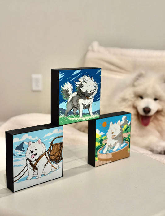 Arctic Adventures LED Lightbox Collection - Samoyed Series