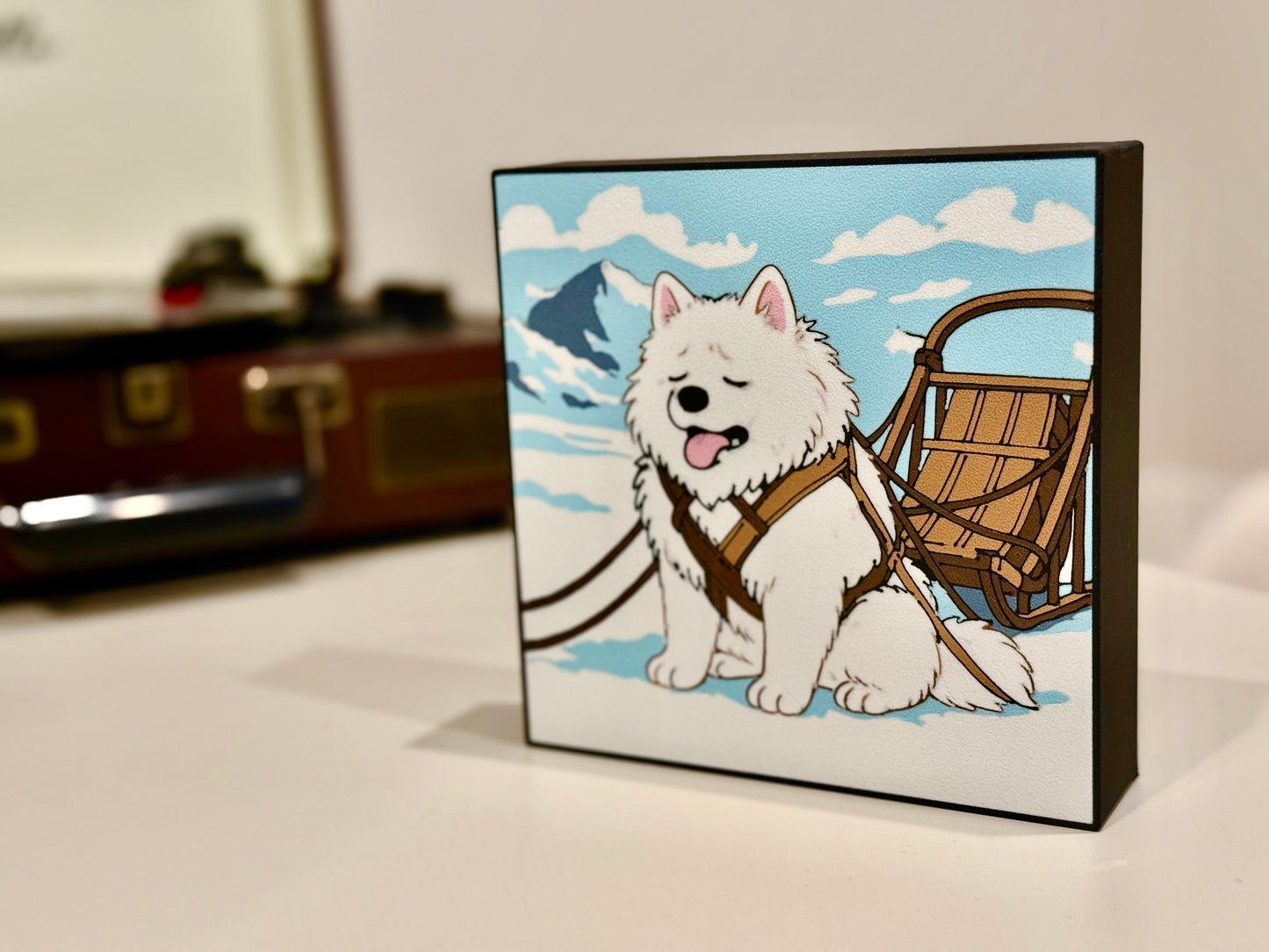 Arctic Expedition LED Lightbox - Samoyed Sled Adventure