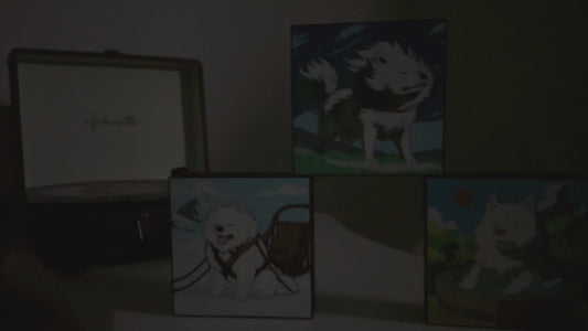 Arctic Adventures LED Lightbox Collection - Samoyed Series